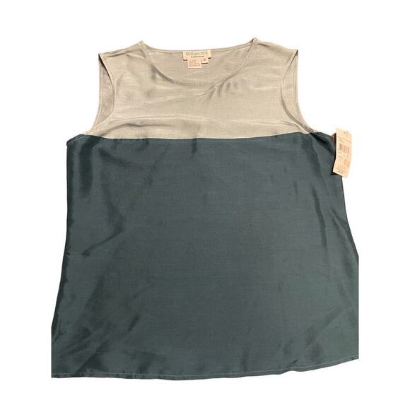 DUE PER DUE COLLECTION Tank Top Size 6 Silk NWT - Picture 2 of 4